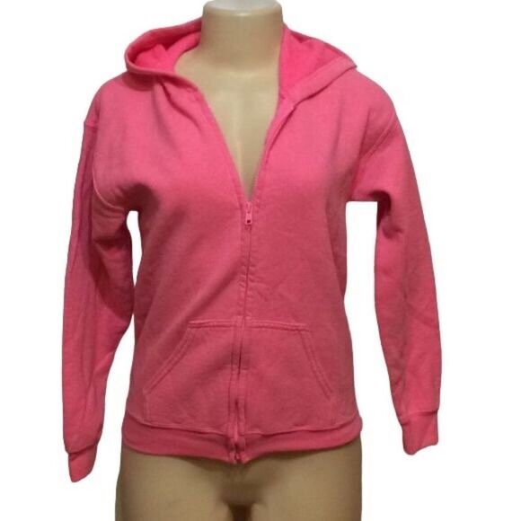 GILDAN Pink Large 14-16 Girls Jacket - Picture 1 of 3